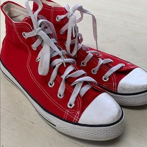 Red High Top Converse